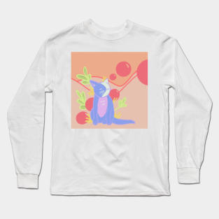 purple cat Long Sleeve T-Shirt